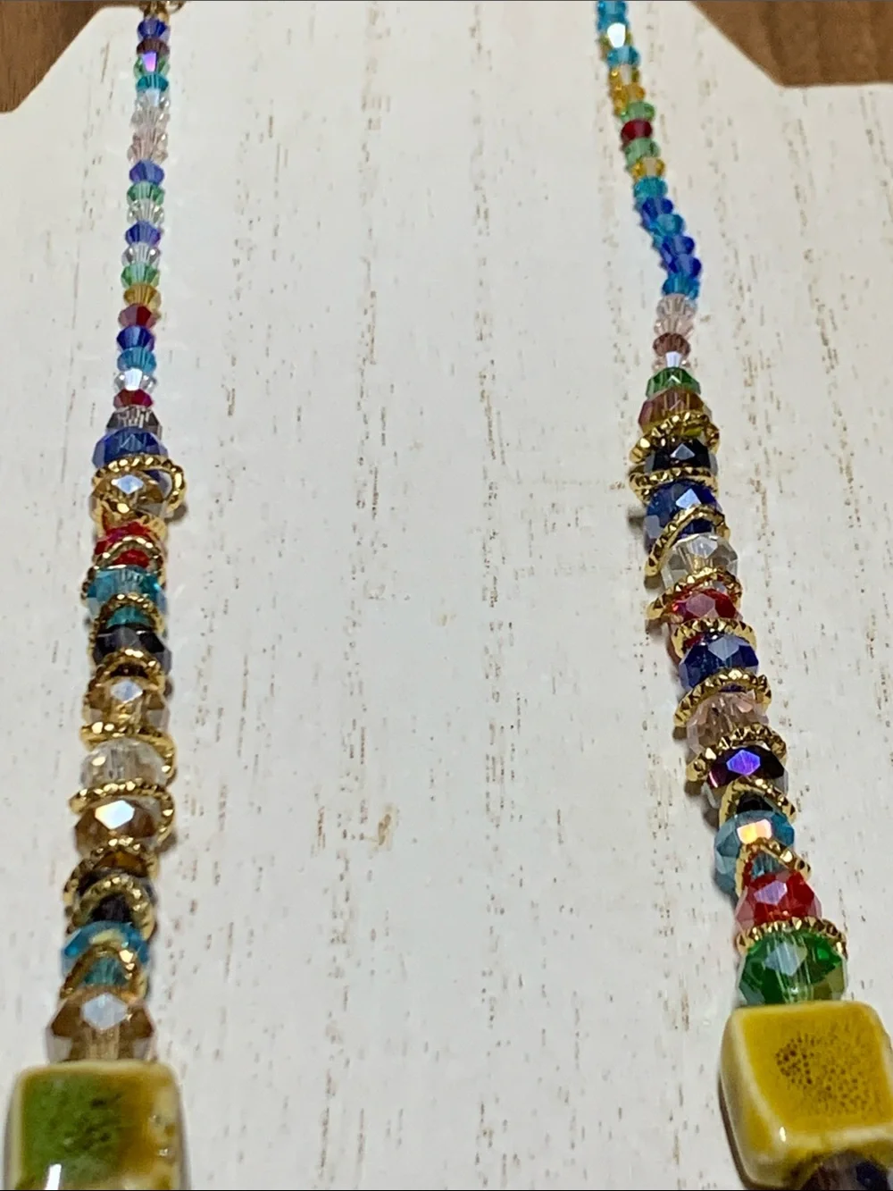 Glass Beaded Necklace NWOT - Picture 4 of 6